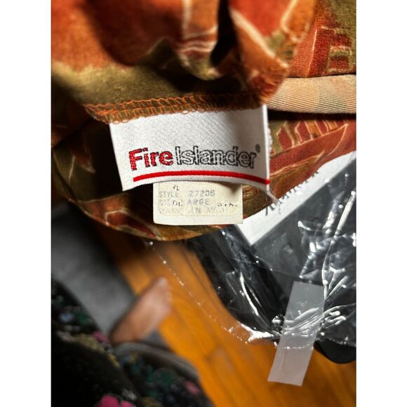 Vtg 80's Orange-Brn, Multi Color Geometric Print 2 Pc Top Size L n Skirt Size 14 - Picture 7 of 7